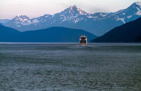 Evening Departure from Skageway Alaska
